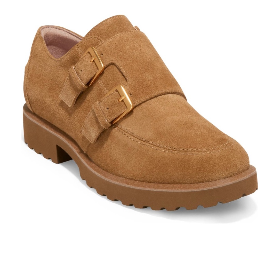 🤎Cole Haan Greenwich Monk Strap, Golden Toffee